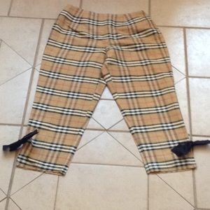 KAREN WARREN Silk Plaid Pants.    Sz 6